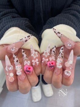 アンナネイル(ANNA Nail)/レオパードフレンチ