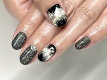 モーヴネイル(mauve.nail)/黒系ニュアンスネイル ¥11500