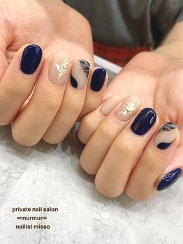 プライベート ネイルサロン マーマ(murmur)/ゼブラネイル