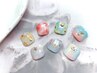 【フット】定額シンプル￥5300★選べる親指アート付