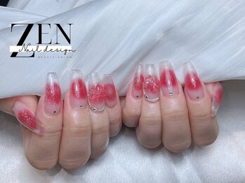 ゼン ネイル デザイン 池袋(ZEN NAIL DESIGN)/長さだしやり放題×つけ放題