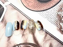 フルールソンネイル(fleur son nail)/7月定額シンプルアート