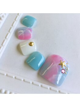 ネイルサロン パピヨン(Nail Salon Papillon)/アーリーサマーフットジェル