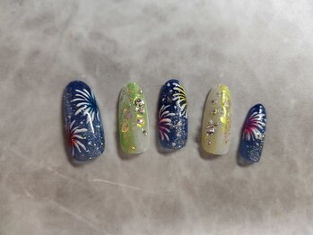 ネイルサロン ネイルクク(Nail KUKU)/8月ゴージャス