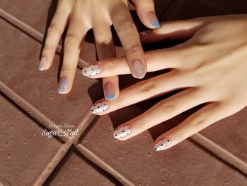 シュガーネイル(sugar nail)/アシメネイル