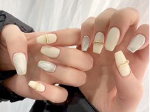 ネイルマジック 仙台一番町店(NAIL MAJIC)/マットホワイト×マグネット