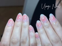 ウサギネイル 新大久保店(usagi nail)/マグネットフレンチ秋可愛い