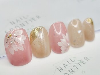 ネイルフロンティア 吉祥寺(NAIL FRONTIER)/くすみ春フラワー9980円～