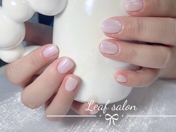 リーフ(LEAF)の写真/ワンカラー(オフ込み)￥3980★シンプルだからこそ周りと差がつく仕上がりをご提供◎思わず見惚れる指先に♪