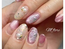 エムフローレ(M flore)/シースルーフラワーネイル