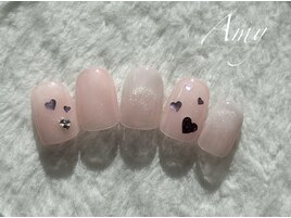 ハートホロネイル