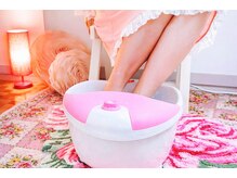 しゅしゅの雰囲気（施術前の足湯で血行促進＆リラックス効果◎）