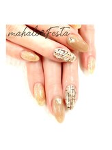 マハロ アンド フェスタ 長野店(mahalo&Festa)/ツイードネイル