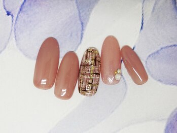 ネイルライフ(NailLife)/ツイードネイル