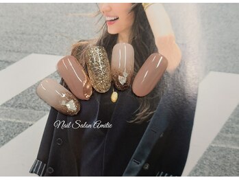 ネイルサロン アミティエ(Nail Salon Amitie)/mirror × 爪先グラデnuance□..