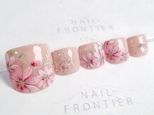 ネイルフロンティア 吉祥寺(NAIL FRONTIER)/手描きコスモスフット11980円