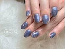 アンガット(angot.)/濃紺ラメネイル