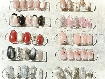 トータルビューティーサロンリュバン(Total beauty salon Ruban)の写真/100種類以上のカラーとパーツが勢揃い！持ち込みデザインも歓迎で、周りと差がつく理想の指先を叶えます★