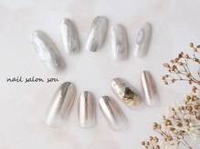 ネイルサロン ソウ 心斎橋店(Nail Salon Sou)/お洒落シルバーNail