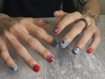 オムネイル 渋谷(HOMME NAIL)/持ち込みデザイン ¥8.000