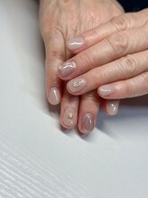 ネイルズ ビーモ 大宮(NAILS bmo)/シンプルベージュ☆ワンポイント