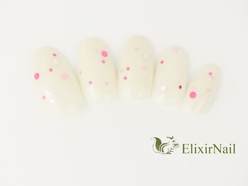 エリクサーネイル 新橋(Elixir Nail)/ハンド ニュアンス 透け感