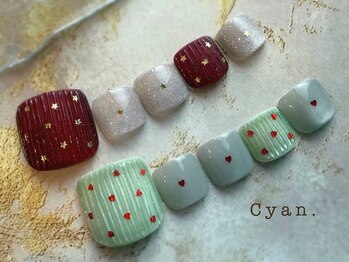 シアン(Cyan)/12月限定/季節の流行デザイン