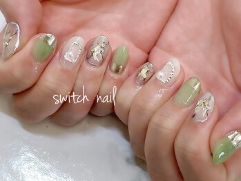 スウィッチ(SWITCH)/グリーンに大理石