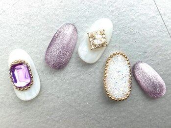 ネイルサロン ソウ 京橋店(Nail Salon Sou)/マグネット×ビジュー