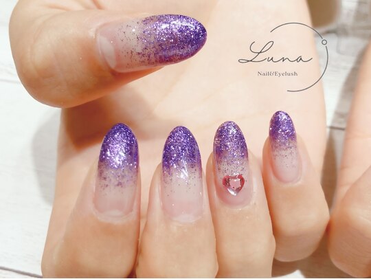 2025年冬】パープルラメのネイルデザイン集｜人気順｜ホットペッパー  