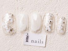 アイネイルズ 渋谷店(I nails)/ホロラメホワイト