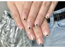 ぶっくりハートネイル