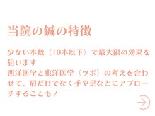 鍼灸接骨院ライト(RAITO)/当院の鍼は少数精鋭