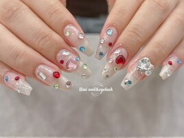 ホログラムハートネイル