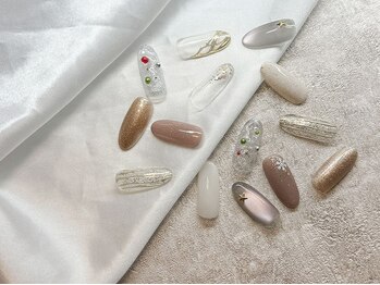 ライトウェーブ 松本村井本店の写真/【パラジェル登録店!!】指先から冬を満喫♪ 上品に輝くウィンターネイルが定額￥6,600！