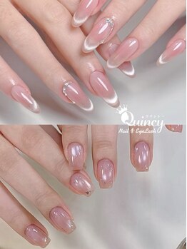 クインシー(Quincy)の写真/【完全プライベートサロン】仕上がりにこだわる上品・オフィスシンプルネイル