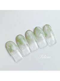 ニュアンスマーブルネイル￥9450