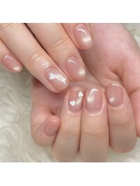 coral pink × heart♪