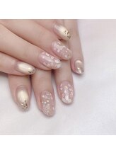 ピオニーネイル(peony nail)/花びら舞う桜