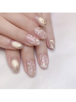ピオニーネイル(peony nail)/花びら舞う桜