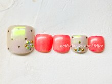 フェリーチェ(nail salon＆school felice)/フットネイル/定額制9900円/瑞江