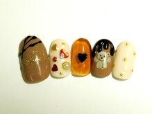 ネイルサロン ドレリッチ 大宮店(drerich)/【6990】くまちゃんバレンタイン