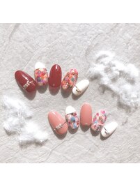 ミックスツイードネイル