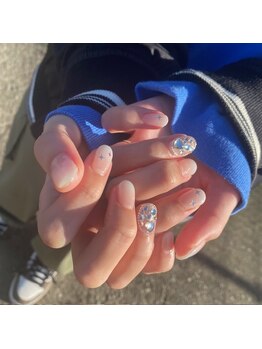 エーナイン イオン秋田中央店/きらきら埋め尽くしネイル