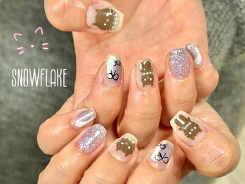 スノーフレーク(Snowflake)/定額デザイン/¥8000