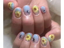 ティアリス(NAIL SALON TIARIS)/夏ネイル　ひまわりネイル