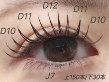 エミーアイラッシュ 大通店(Emii Eyelash)/フラットラッシュ上下180本