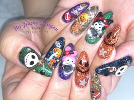 【ロングネイル】3Dネイル