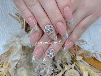 ネイルサロン トゥービー 御徒町上野(To Be)/ガラスフレンチコース5980円