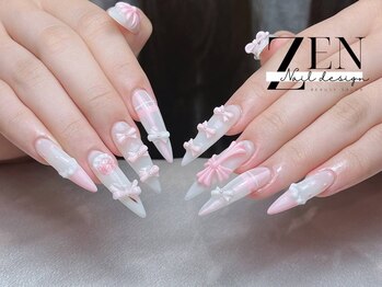 ゼン ネイル デザイン 池袋(ZEN NAIL DESIGN)/長さだしやり放題×つけ放題